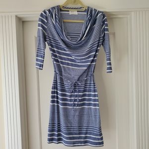Market dress from anthropologie, sz small blue white stripes, lightweight